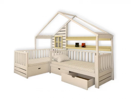 Кровать домик Велес Арт Кидс Лэнд №5 с ящиками Кровать домик Велес Арт Кидс Лэнд №5 с ящиками