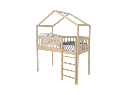 Кровать чердак домик Велес Арт Кидс Лэнд №98