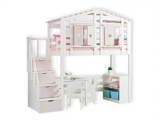 Кровать чердак домик Велес Арт Кидс Лэнд №40