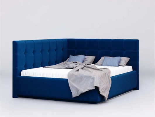 Кровать Nuvola угловая Sabina Синий