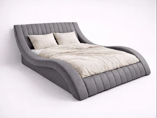 Кровать Меллибел Плавлайн (Колорадо) с подъемным механизмом Серый