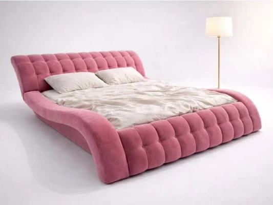 Кровать Меллибел Виченца с подъемным механизмом Розовый