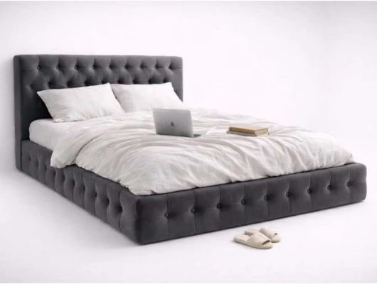 Кровать Меллибел Элегант (Венеция) с подъемным механизмом Серый