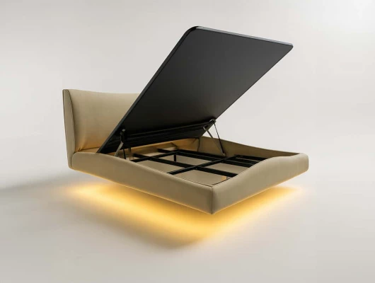 Подъемный механизм с подиумом и ящиком для парящей кровати Testiera