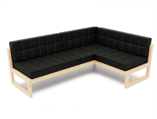 Диван Arsko Сега Угловой черный