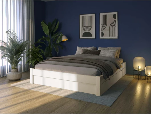 Кровать подиум Генрих на ножках 4 ящика Кровать подиум Генрих на ножках 4 ящика