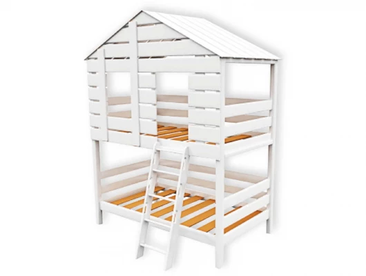Двухъярусная кровать домик Велес Арт Кидс Лэнд №89
