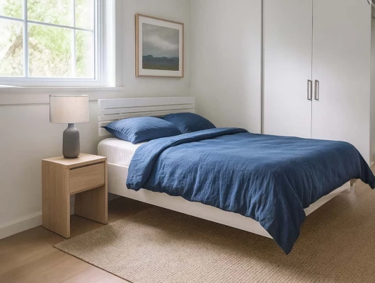 Парящая кровать Сонна с подъемным механизмом белый