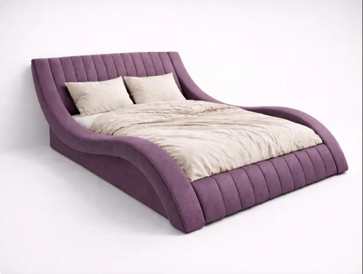 Кровать Меллибел Плавлайн (Колорадо) Фиолетовый