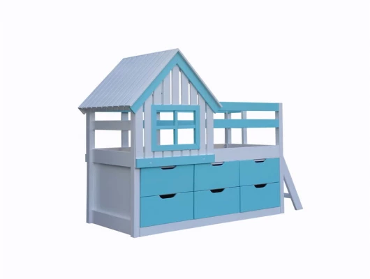 Детская кровать Велес Арт Домик Комод с ящиками Детская кровать Велес Арт Домик Комод с ящиками