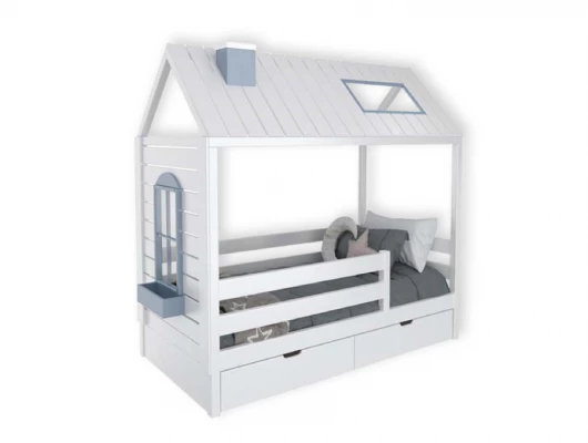 Кровать домик Велес Арт Кидс Лэнд №21 с ящиками