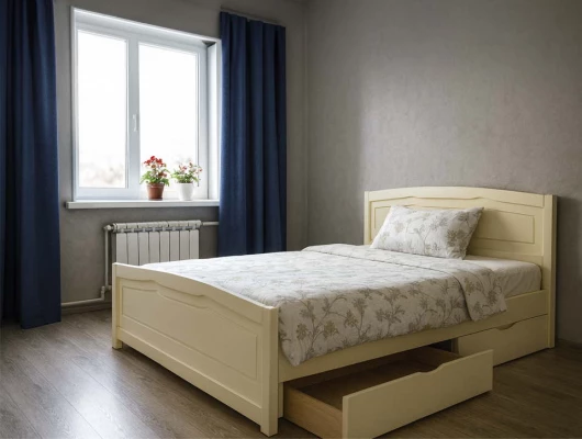 Кровать Ариэль с ящиками белый