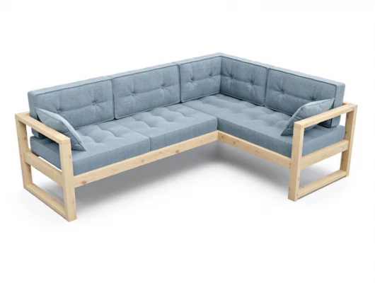 Диван Arsko Астер угловой голубой