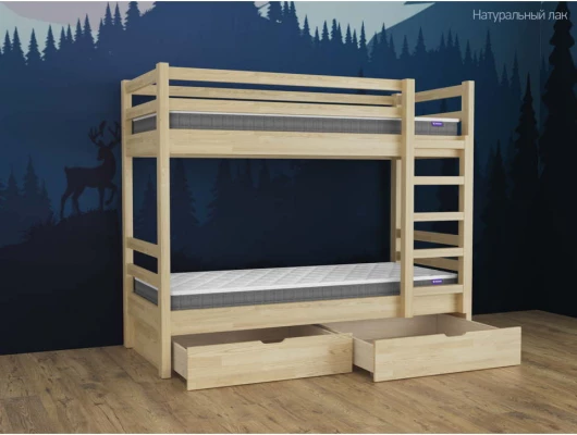 Двухъярусная кровать Кадет с 2 ящиками