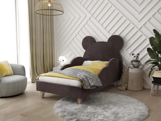 Детская кровать с ушками Миша