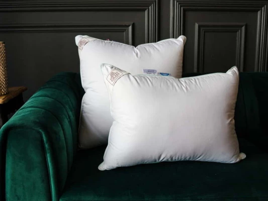 Подушка German Grass пуховая трехкамерная 3D Aloe Vera Grass упругая 320122