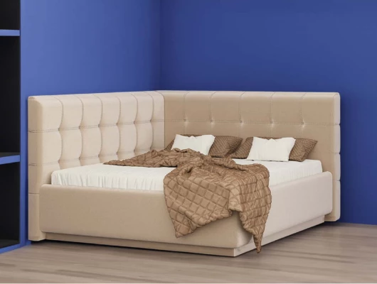 Кровать Nuvola угловая Sabina Бежевый