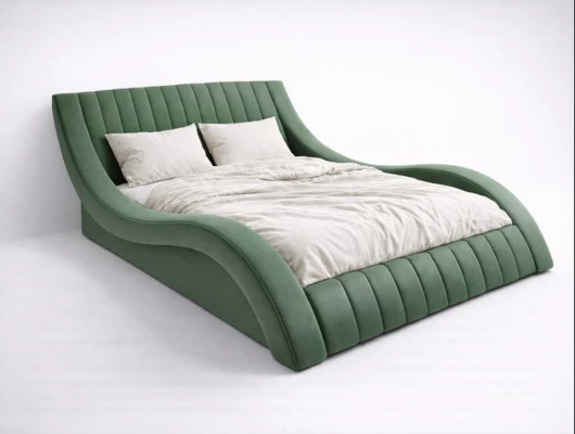 Кровать Меллибел Плавлайн (Колорадо) Зеленый