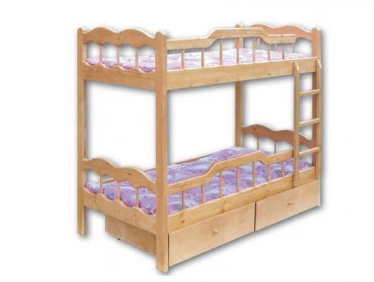 Двухъярусная кровать Велес Арт Фортуна с ящиками