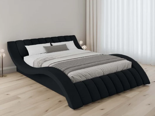 Кровать мягкая Меллибел Плавлайн с подъемным механизмом Кровать мягкая Меллибел Плавлайн с подъемным механизмом