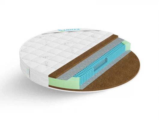 Круглый матрас Lonax Round Cocos S1000