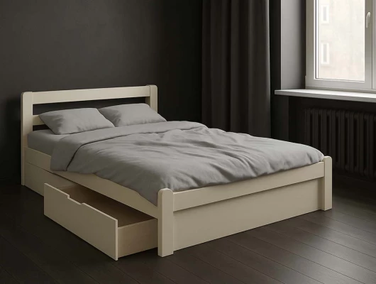 Кровать Карина с ящиками белый