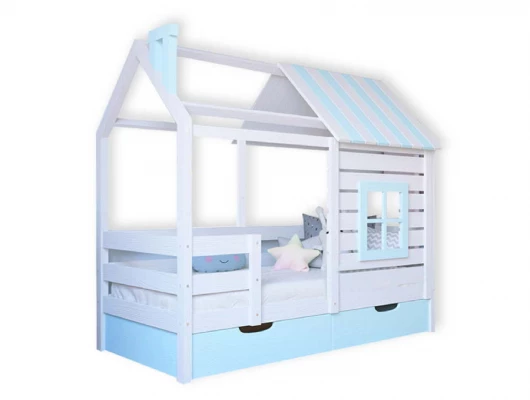 Кровать домик Велес Арт Кидс Лэнд №51 с ящиками
