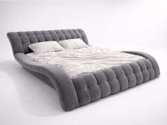 Кровать Меллибел Виченца с подъемным механизмом Серый