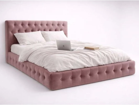 Кровать Меллибел Элегант (Венеция) с подъемным механизмом Розовый