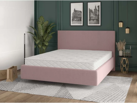 Парящая кровать мягкая Альба с подъемным механизмом