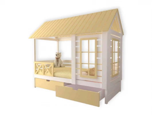Кровать домик Велес Арт Кидс Лэнд №4 с ящиками Кровать домик Велес Арт Кидс Лэнд №4 с ящиками