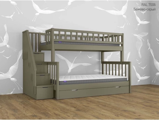 Двухъярусная кровать Лейла с 1 ящиком Двухъярусная кровать Лейла с 1 ящиком