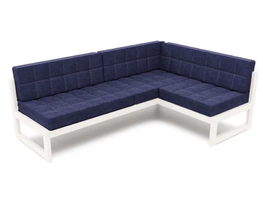 Диван Arsko Сега Угловой белый-синий