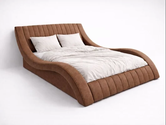 Кровать Меллибел Плавлайн (Колорадо) Коричневый