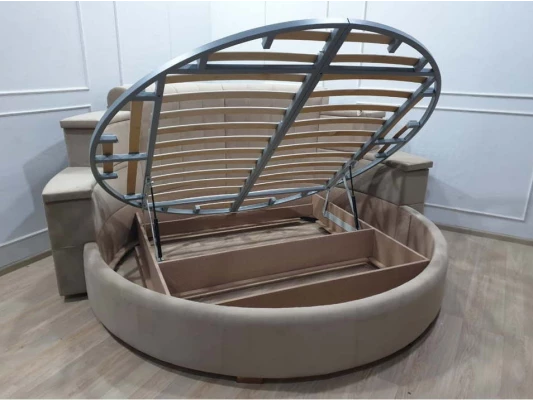 Основание с подъемным механизмом и дном для круглой кровати Slee Основание с подъемным механизмом и дном для круглой кровати Slee