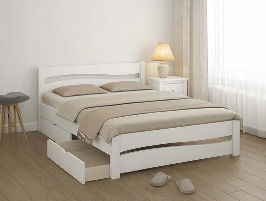 Кровать Вэлла с ящиками белый