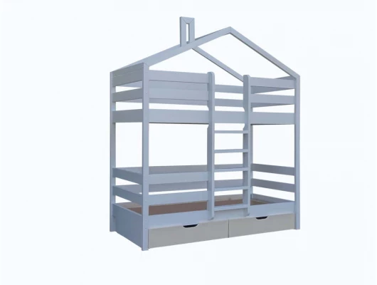 Двухъярусная кровать Велес Арт Домик Микки-1 с ящиками Двухъярусная кровать Велес Арт Домик Микки-1 с ящиками