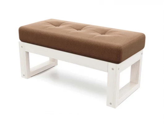 Банкетка Arsko Амбер коричневый-белый