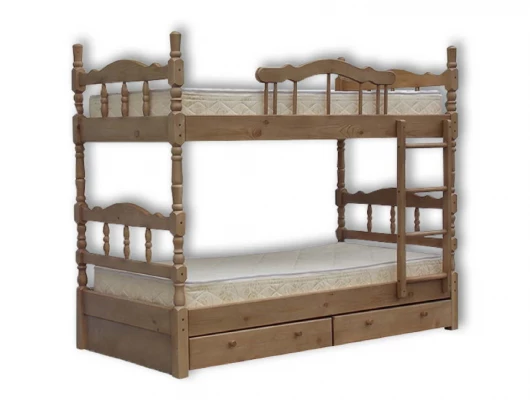 Двухъярусная кровать Велес Арт Лиона с ящиками