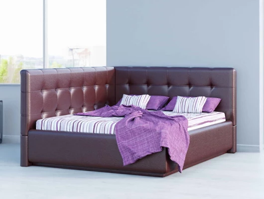 Кровать Nuvola угловая Sabina Пурпурный