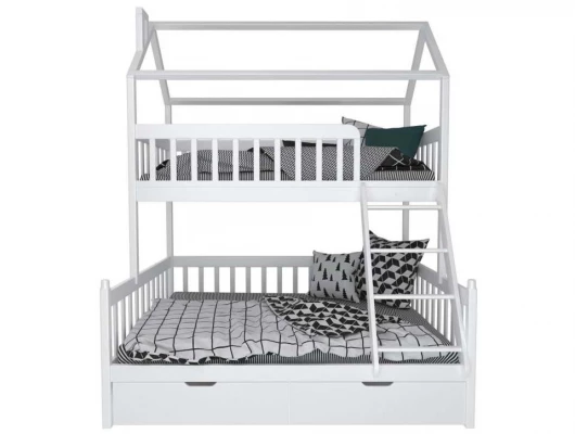 Двухъярусная кровать Велес Арт Домик Молли-2 со спальным местом Двухъярусная кровать Велес Арт Домик Молли-2 со спальным местом