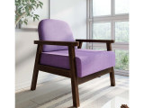 Кресло Arsko Флори фиолетовый по цене от 19 990 ₽ , высота, см 77, стиль кантри, современный, лофт, минимализм, скандинавский, цвет фиолетовый, лиловый, сиреневый 1 | Кресла ARSKO