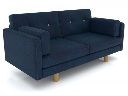 Диван Arsko Ингвар М синий Arsko, высота, см 83, стиль кантри, современный, лофт, минимализм, скандинавский, цвет синий