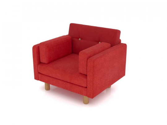 Кресло Arsko Ингвар красный по цене от 27 990 ₽ , высота, см 83, стиль кантри, современный, лофт, минимализм, скандинавский, цвет красный 3 | Кресла ARSKO