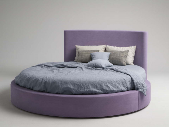 Круглая кровать Азар Relaksan, стиль классический, модерн, рококо, современный, цвет фиолетовый