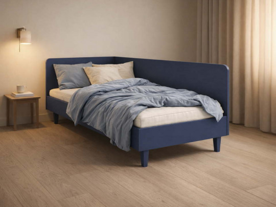 Кровать тахта Бакси синий по цене от 23 334 ₽ , стиль скандинавский, классический, минимализм, цвет синий 2 | Кровати