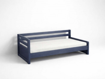 Кровать из массива дерева Дуэт 2 синий
