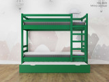 Двухъярусная кровать Кадет с выкатным сп местом по цене от 50 033 ₽ , стиль скандинавский, классический, цвет зеленый 2 | Детские кровати