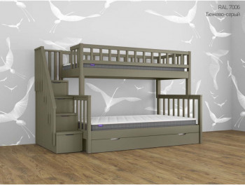 Двухъярусная кровать Лейла с 1 ящиком Двухъярусная кровать Лейла с 1 ящиком