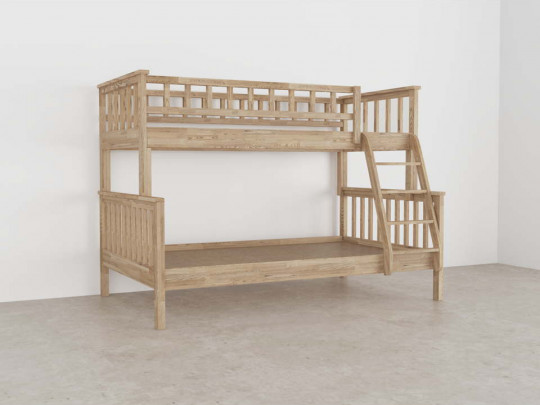 Двухъярусная кровать Модерн с выкатным сп местом по цене от 66 200 ₽ , стиль скандинавский, классический, цвет синий, бирюзовый 7 | Детские кровати